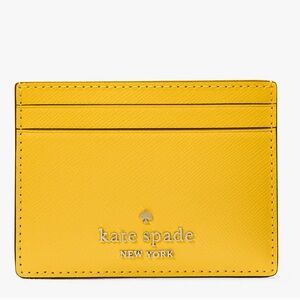 Kate Spade Yellow Wallet Sleek Design. NWT.